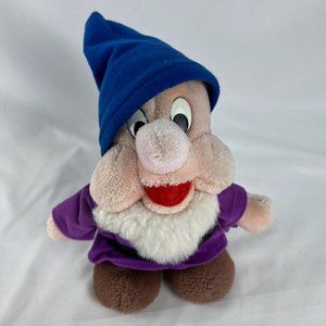 Vintage Disney Plush Snow White Seven Dwarfs Plush Bashful Stuffed Doll